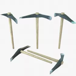 Pickaxe Low-poly 3D model
