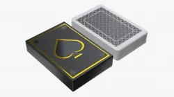 Playing cards and closed card box 3D model
