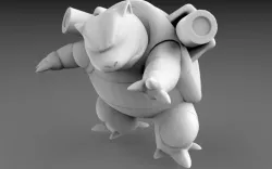 POKEMON - HIGH RES - 009 BLASTOISE 3D model