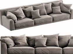 Poliform Paris Seoul 3 Seater 3D model