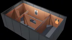 Poligonal Weapon Rack Low-poly 3D model