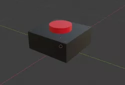 Pressable Button vrchat prop Low-poly 3D model