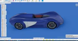 prototype race car 3D model