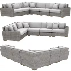 Restoration hardware BIARRITZ MODULAR L-SECTIONAL sofa 3D model