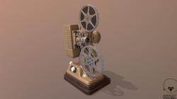 Garneck Resin Projector Figurine Movie Film Projector 3D Model