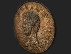 Roman Coin - Britain Low-poly 3D model