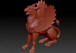 Saint-Petersburg Hermitage griffin 3D model