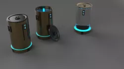 Sci-fi barrel 3D model