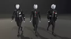 Sci Fi Characters Low-poly 3D model