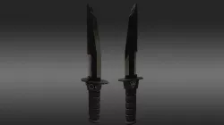 Sci-Fi Combat Knife Low-poly 3D model