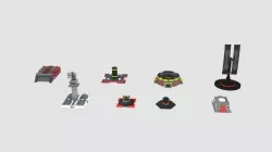 Scifi Space Building 2  Low-poly 3D model