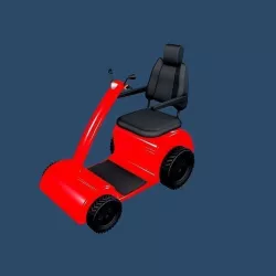 SCOOTER FOR DISABLED PEOPLE 3D model
