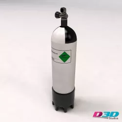 Scuba Diving Cylinder 3D model