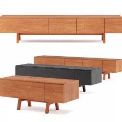 Sidebar No7- ZEITRAUM sideboard with drawers Low-poly 3D model