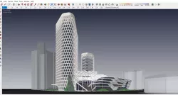 Sketchup - Complex building K1 3D model