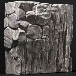 Slab stone rock granite huge n2 3D model