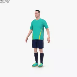 Soccer Player 3D model