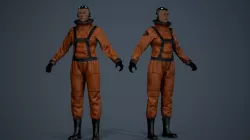 Space X Game Ready Low-poly 3D model