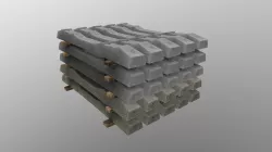 Stacked Sleepers SH-1 Low-poly 3D model