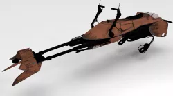 Star Wars - Speeder Bike 3D model