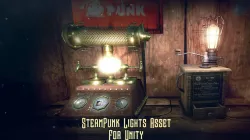 SteamPunk Lights Collection For Unity  Low-poly 3D model