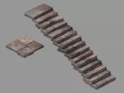 Stone - Stone Ladder 03 3D model