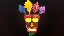 Stylized Aku Aku Low-poly 3D model