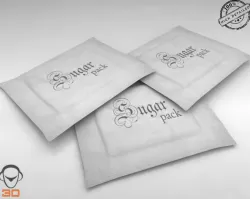 Suger Packs 3D model