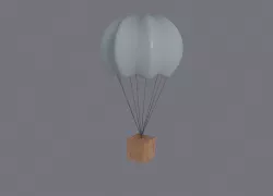 Supply Drop Low-poly 3D model