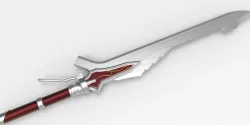 Sword Design red queen 3D model 3D model