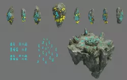 Taoism - the altar of stone 3D model