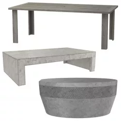 Three tables collection 3D model