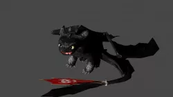 Toothless Low-poly 3D model