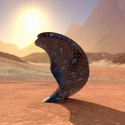 Twisted Alien Skyscraper 3D model