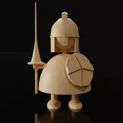 Unique Chess Piece - Knight 3D model