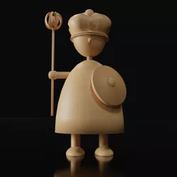 Unique Chess Piece - Queen 3D model