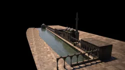 Urfa Lake With Fish 3D model