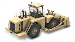 Vehicle - heavy equipment bulldozer 02 3D model