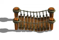 Vermont Ridge - rope bridge 3D model