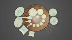 Vietnam Tableware Set 3D model