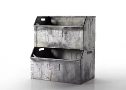 Vintage Metal Crates 3D model
