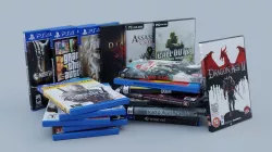 Vol1 DVD Pack of 20 PC PS4 Popular Games Low-poly 3D model