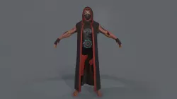 Warrior Low-poly 3D model