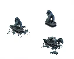 Wicked Creator - Werewolf BOSS Statues 01 3D model