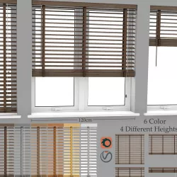 Wood Blinds Venetian version 2 - length 120cm 3D model