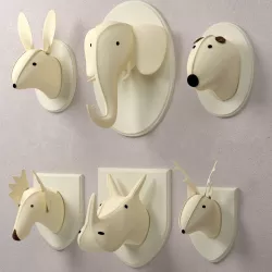 Wool Felt Animal Heads Restoration Hardware 3D model