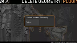 Zbrush - Mask and Delete Plugin 3D model