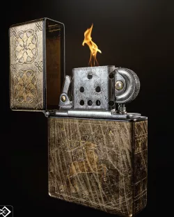 Zippo lighter 3D model