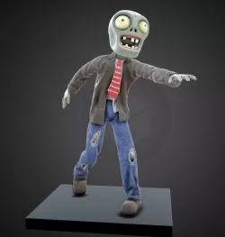 Zombie PvZ Low-poly 3D model