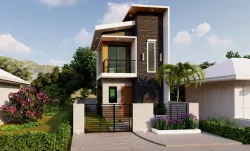 2 STOREY HOUSE PLAN 4X5M with Floor Plan - HD-06 3D model
